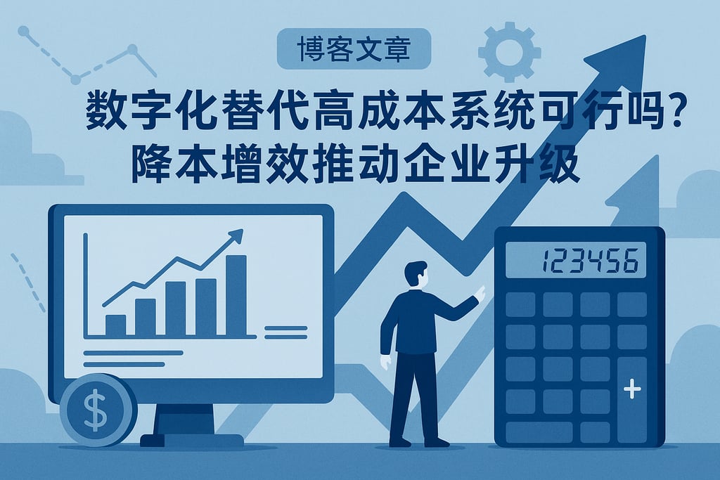 数字化替代高成本系统可行吗？降本增效推动企业升级