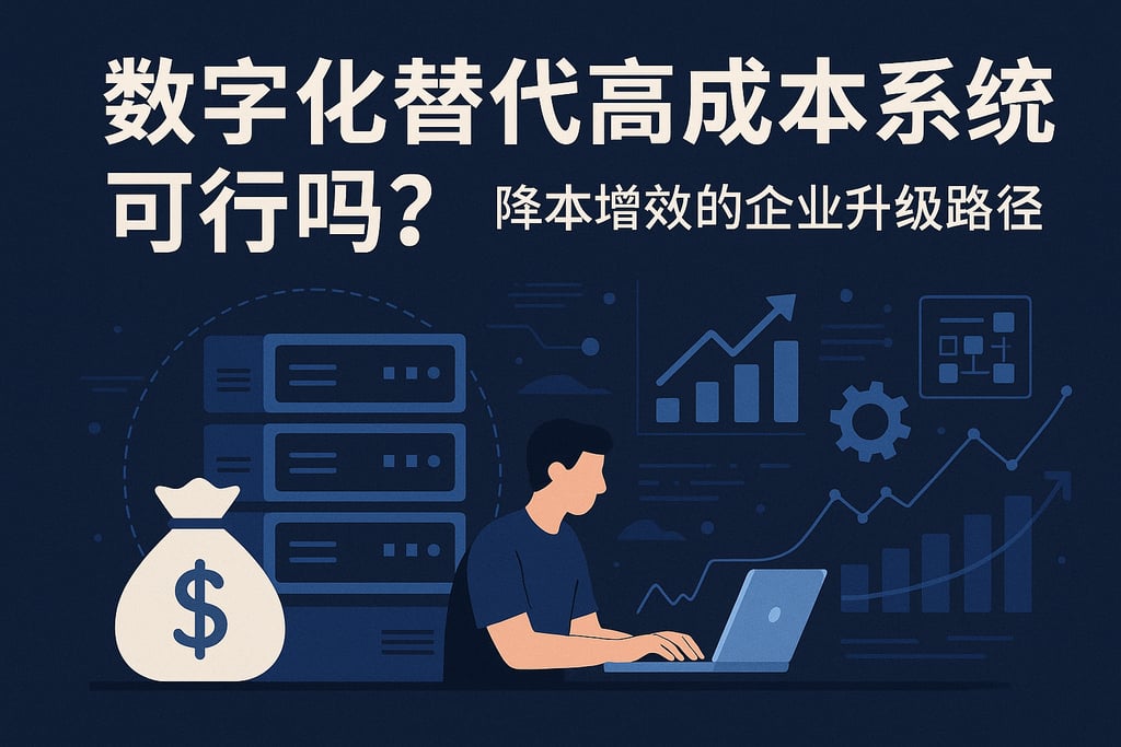 数字化替代高成本系统可行吗？降本增效的企业升级路径