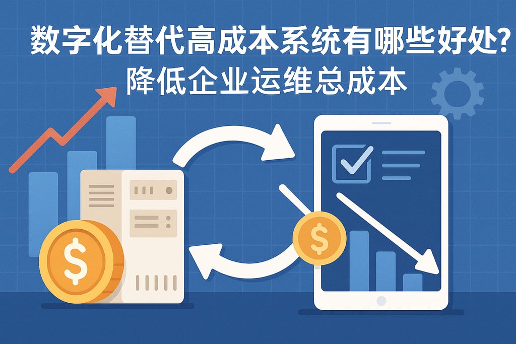 数字化替代高成本系统有哪些好处？降低企业运维总成本