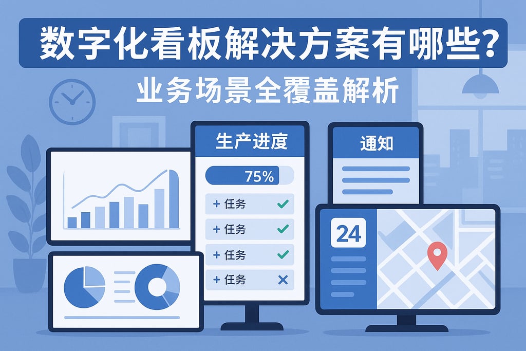 数字化看板解决方案有哪些？业务场景全覆盖解析