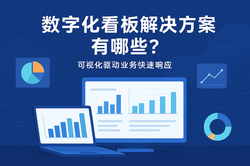 数字化看板解决方案有哪些？可视化驱动业务快速响应