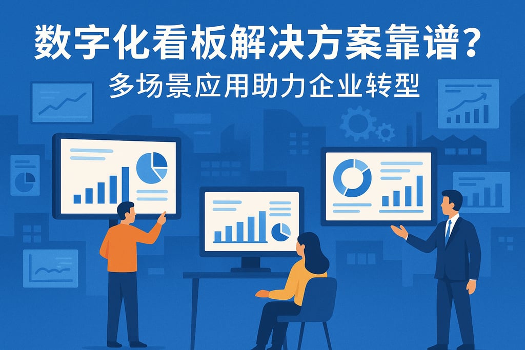 数字化看板解决方案靠谱吗？多场景应用助力企业转型