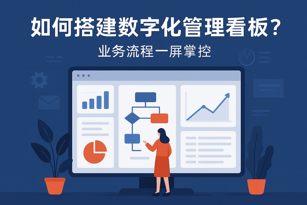 数字化管理看板如何搭建？业务流程一屏掌控