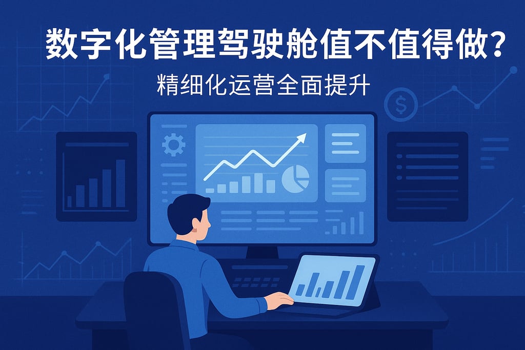 数字化管理驾驶舱值不值得做？精细化运营全面提升