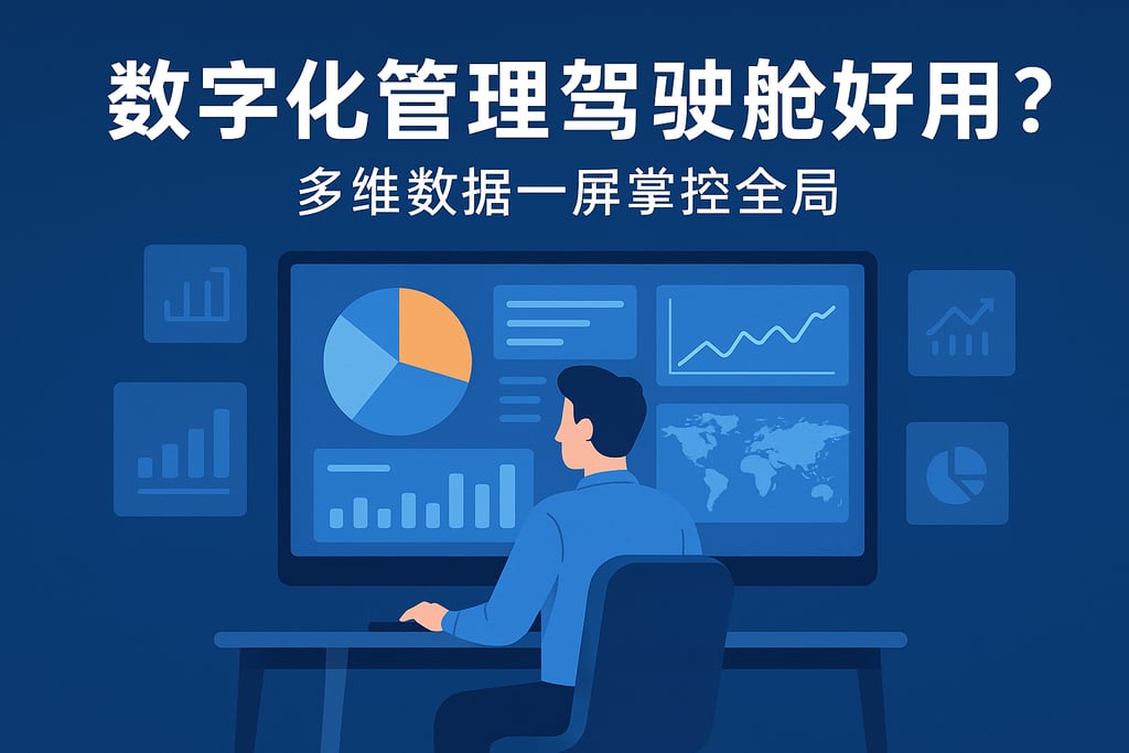 数字化管理驾驶舱好用吗？多维数据一屏掌控全局