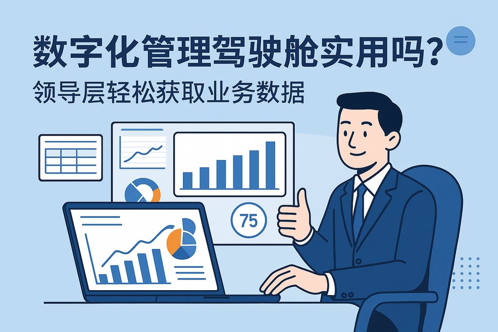 数字化管理驾驶舱实用吗？领导层轻松获取业务数据
