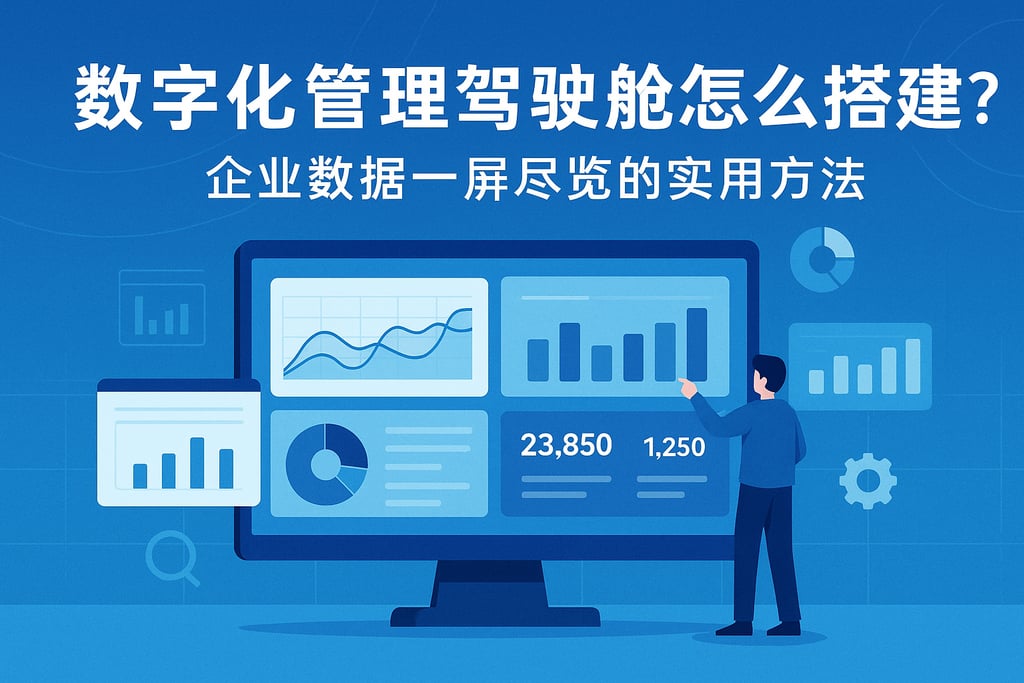 数字化管理驾驶舱怎么搭建？企业数据一屏尽览的实用方法