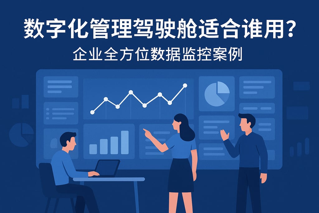 数字化管理驾驶舱适合谁用？企业全方位数据监控案例