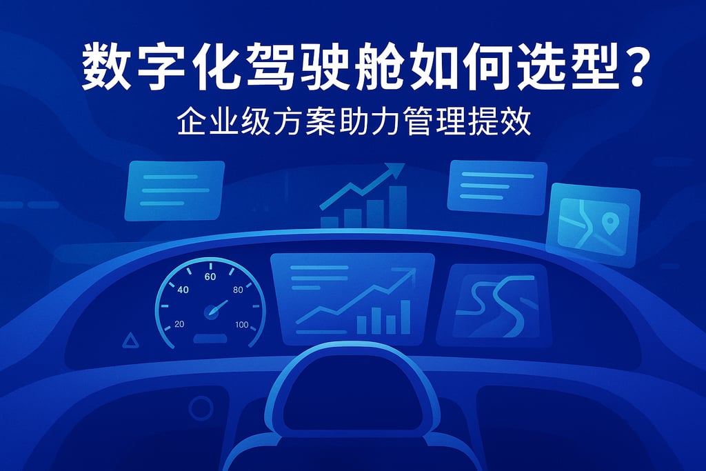 数字化驾驶舱如何选型？企业级方案助力管理提效