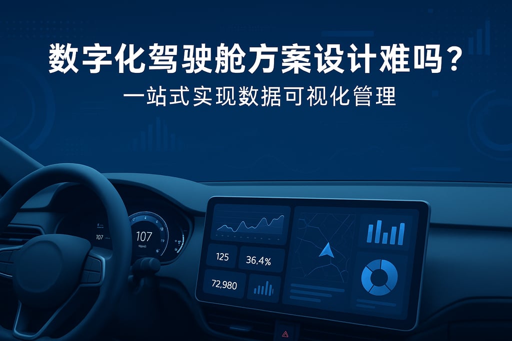 数字化驾驶舱方案设计难吗？一站式实现数据可视化管理
