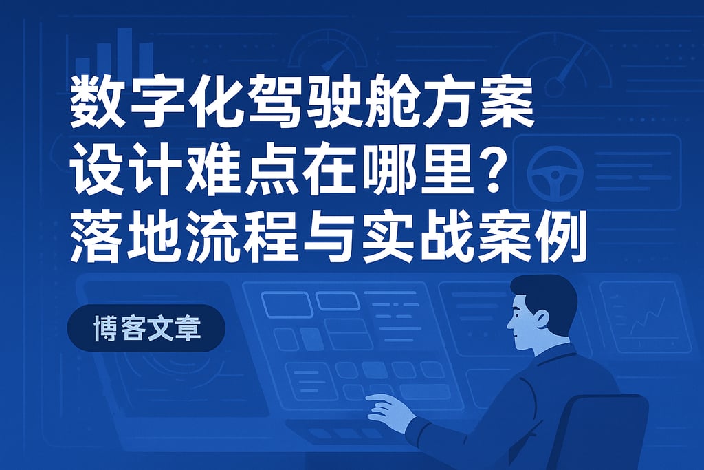 数字化驾驶舱方案设计难点在哪里？落地流程与实战案例