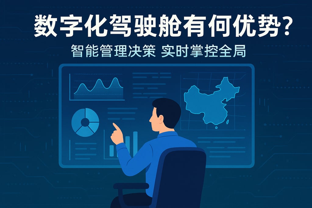 数字化驾驶舱有何优势？智能管理决策实时掌控全局