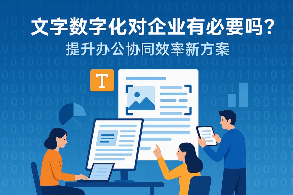 文字数字化对企业有必要吗？提升办公协同效率新方案