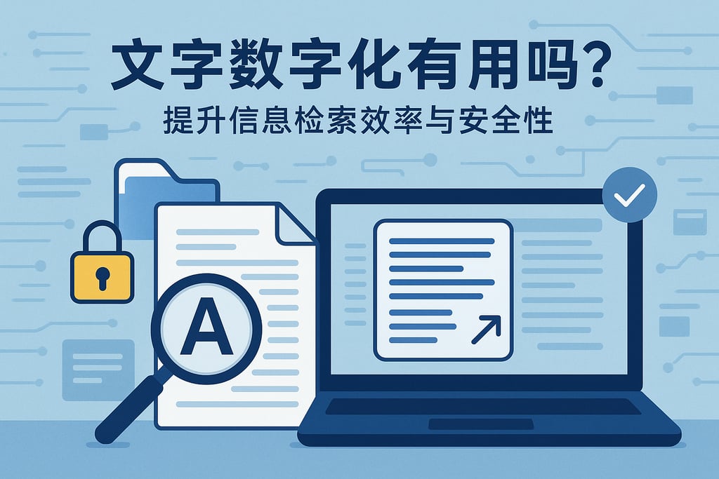 文字数字化有用吗？提升信息检索效率与安全性
