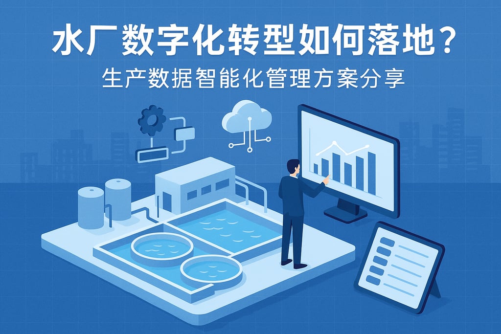 水厂数字化转型如何落地？生产数据智能化管理方案分享