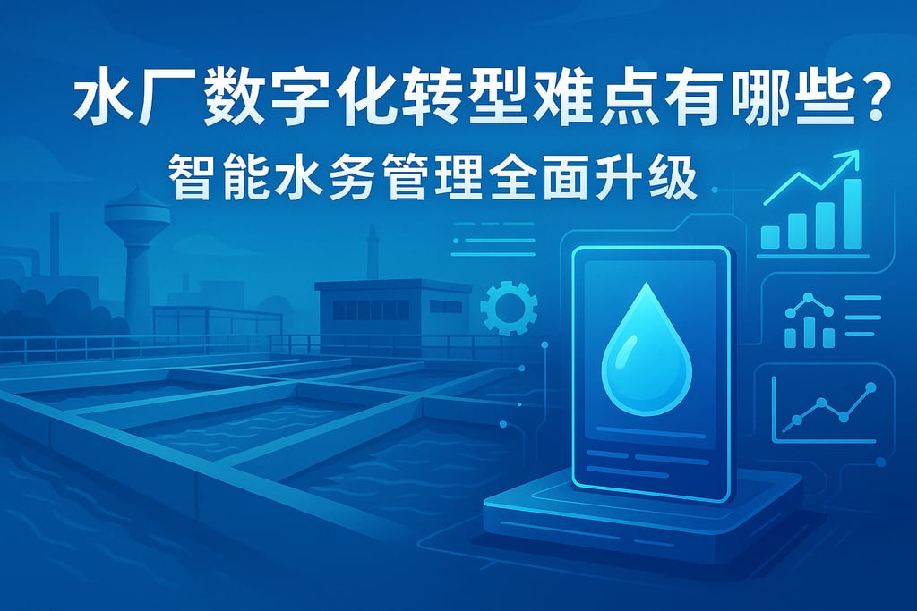 水厂数字化转型难点有哪些？智能水务管理全面升级