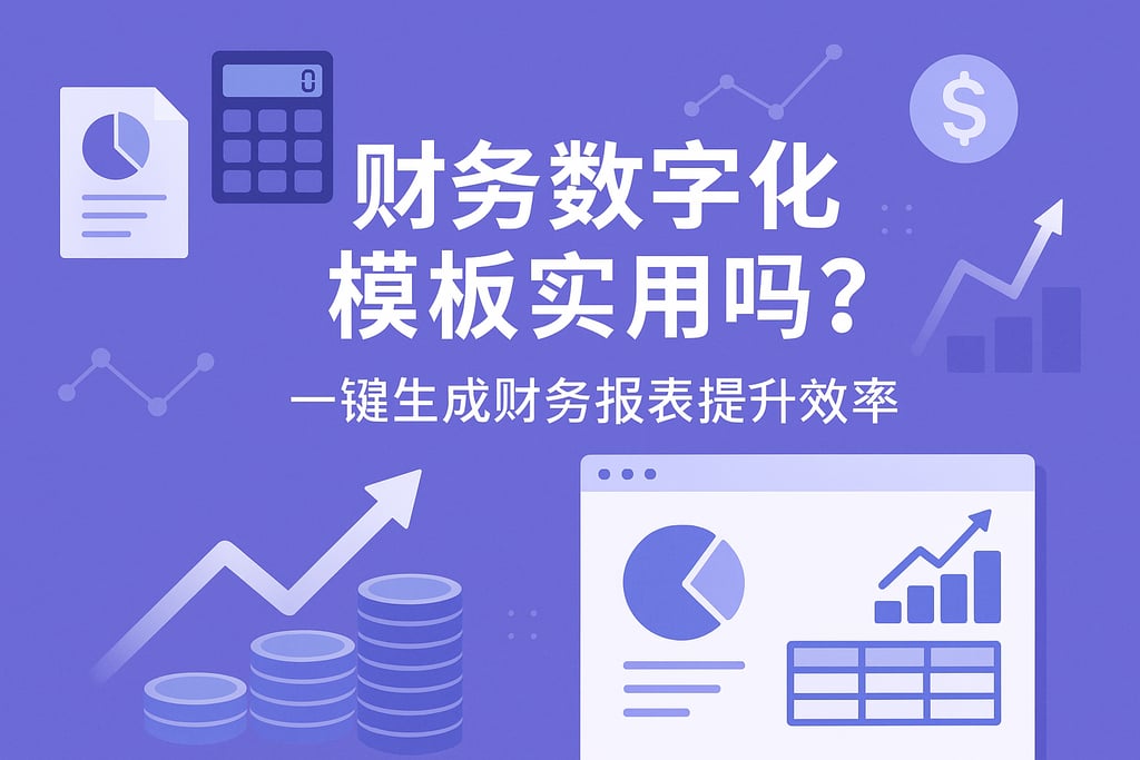 财务数字化模板实用吗？一键生成财务报表提升效率