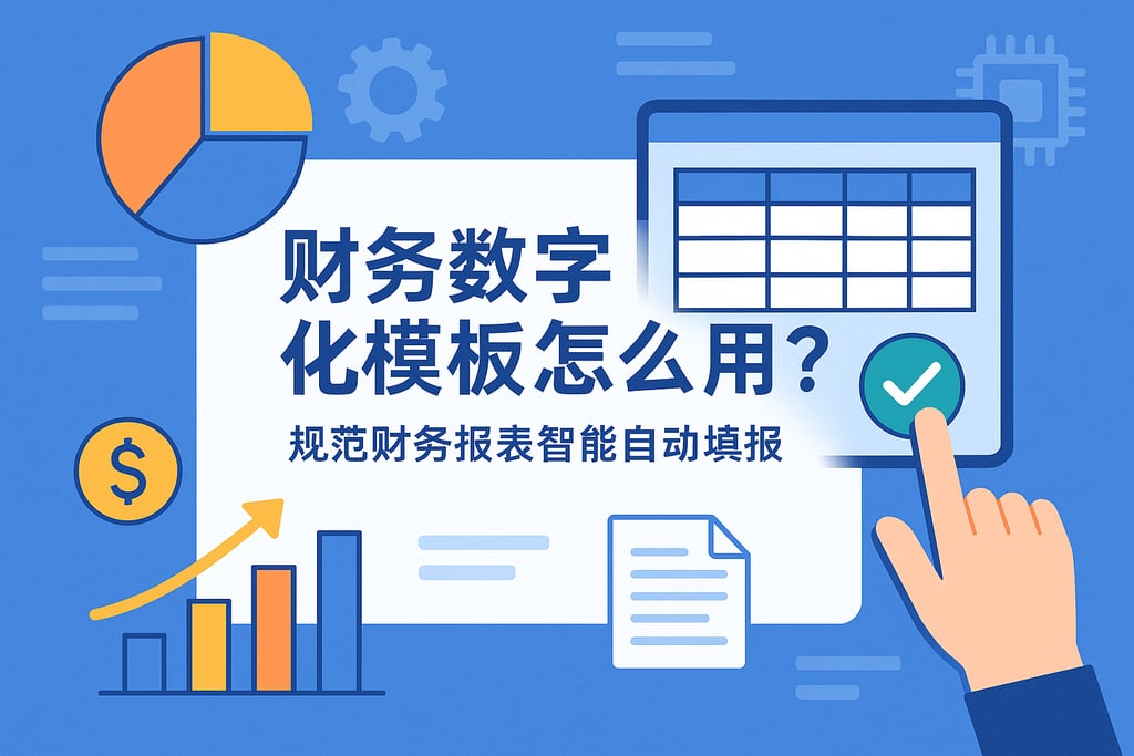 财务数字化模板怎么用？规范财务报表智能自动填报