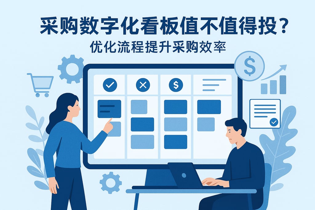 采购数字化看板值不值得投？优化流程提升采购效率