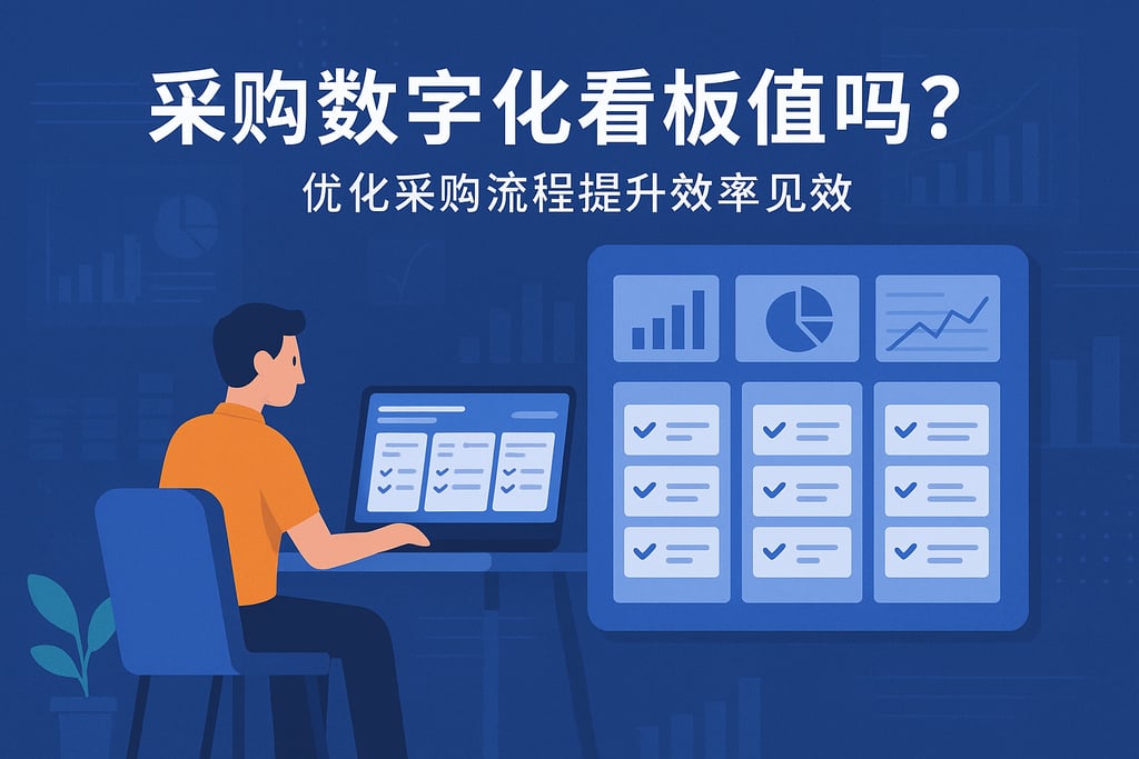 采购数字化看板值吗？优化采购流程提升效率见效