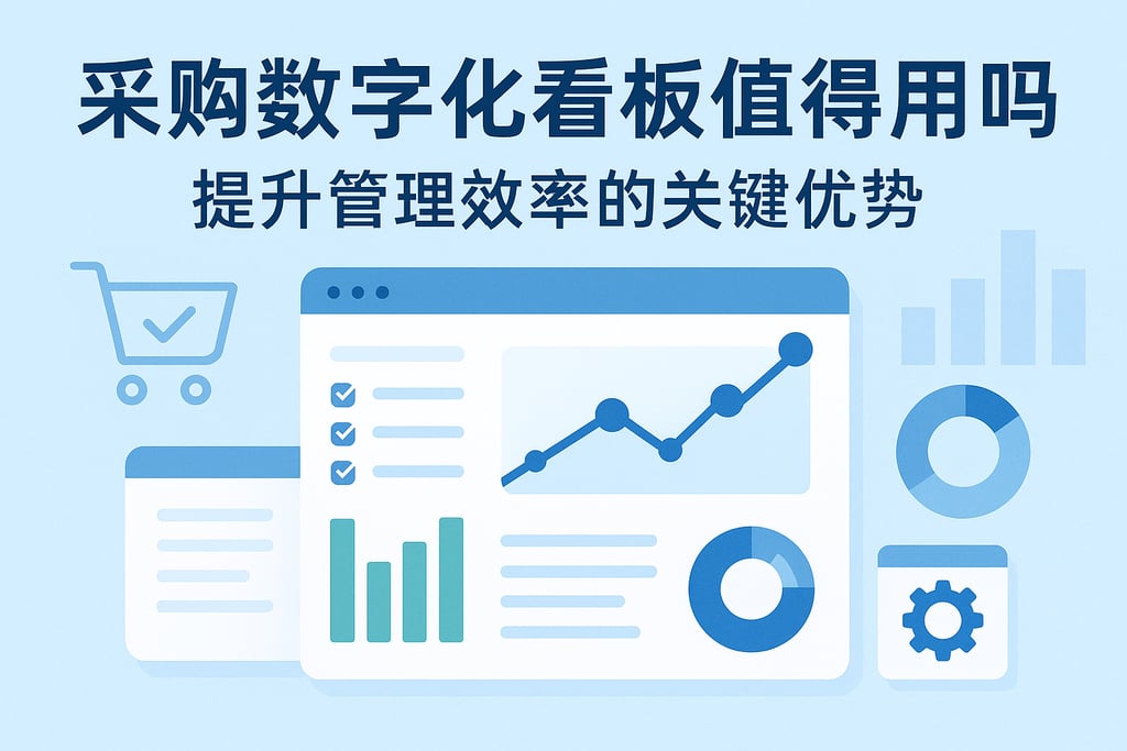 采购数字化看板值得用吗？提升管理效率的关键优势