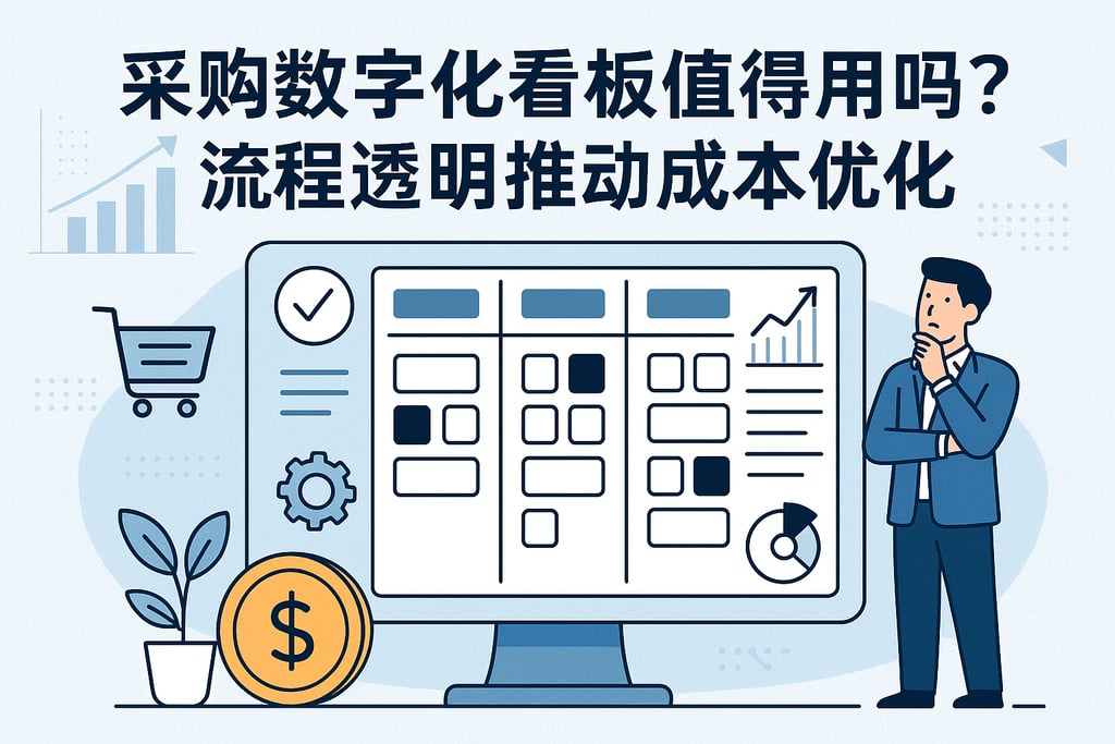 采购数字化看板值得用吗？流程透明推动成本优化
