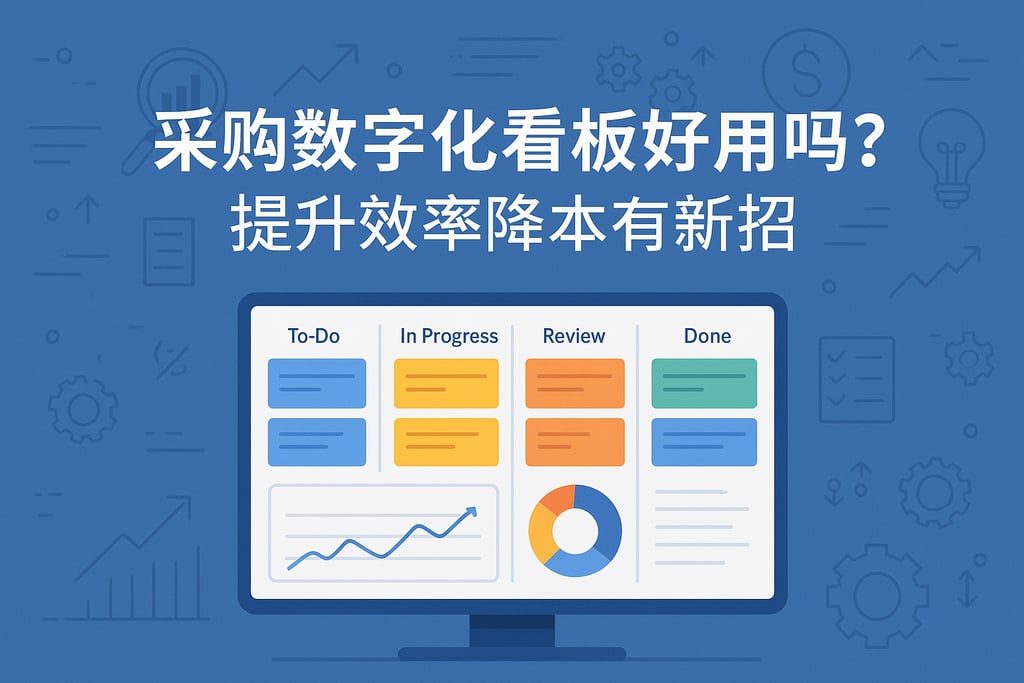 采购数字化看板好用吗？提升效率降本有新招