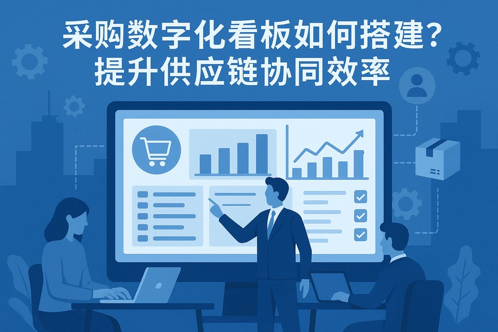 采购数字化看板如何搭建？提升供应链协同效率