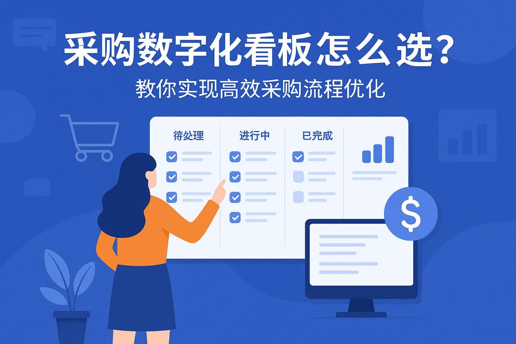采购数字化看板怎么选？教你实现高效采购流程优化