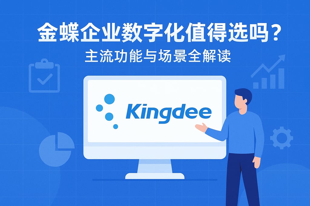 金蝶企业数字化值得选吗？主流功能与场景全解读