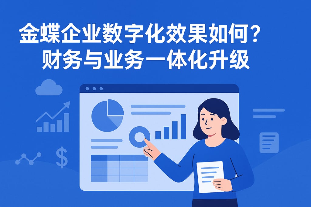 金蝶企业数字化效果如何？财务与业务一体化升级