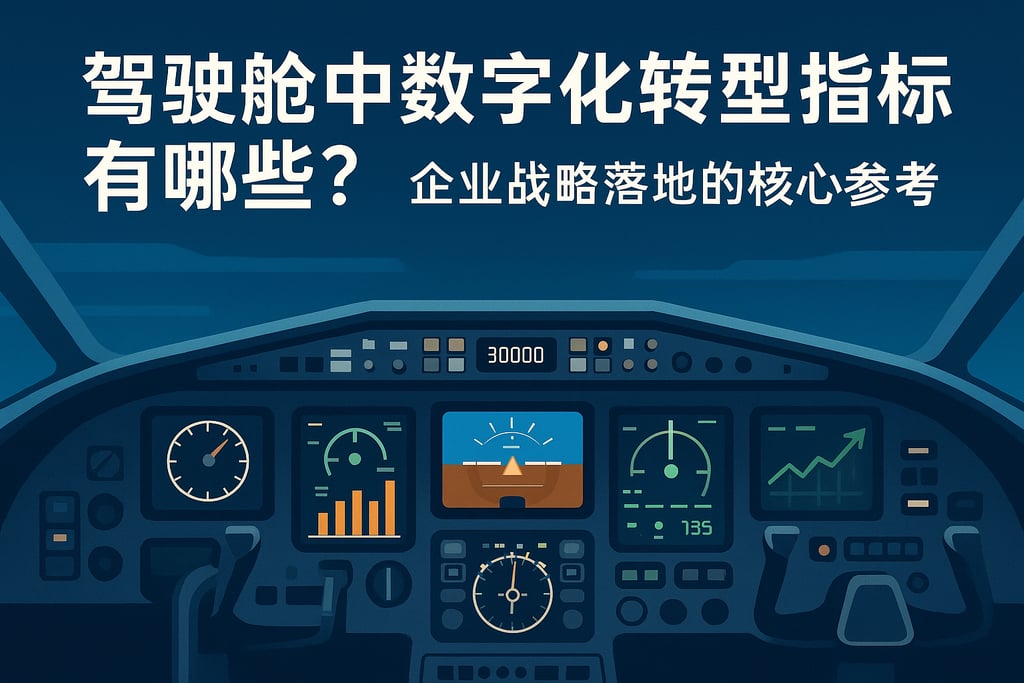 驾驶舱中数字化转型指标有哪些？企业战略落地的核心参考