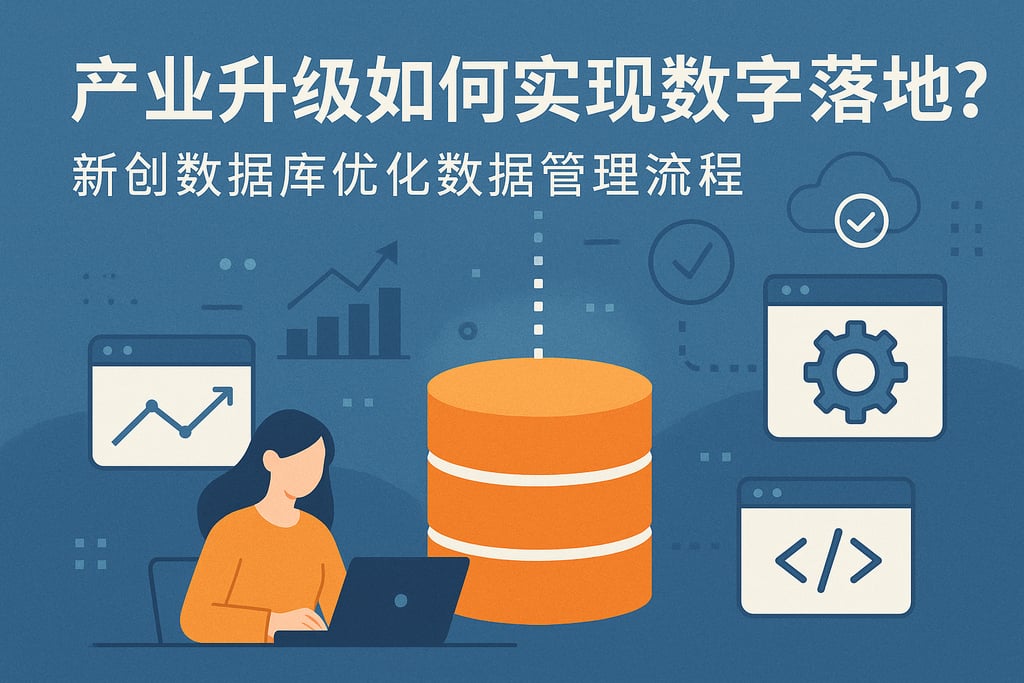 产业升级如何实现数字化落地？新创数据库优化数据管理流程
