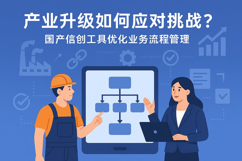 产业升级如何应对挑战？国产信创工具优化业务流程管理