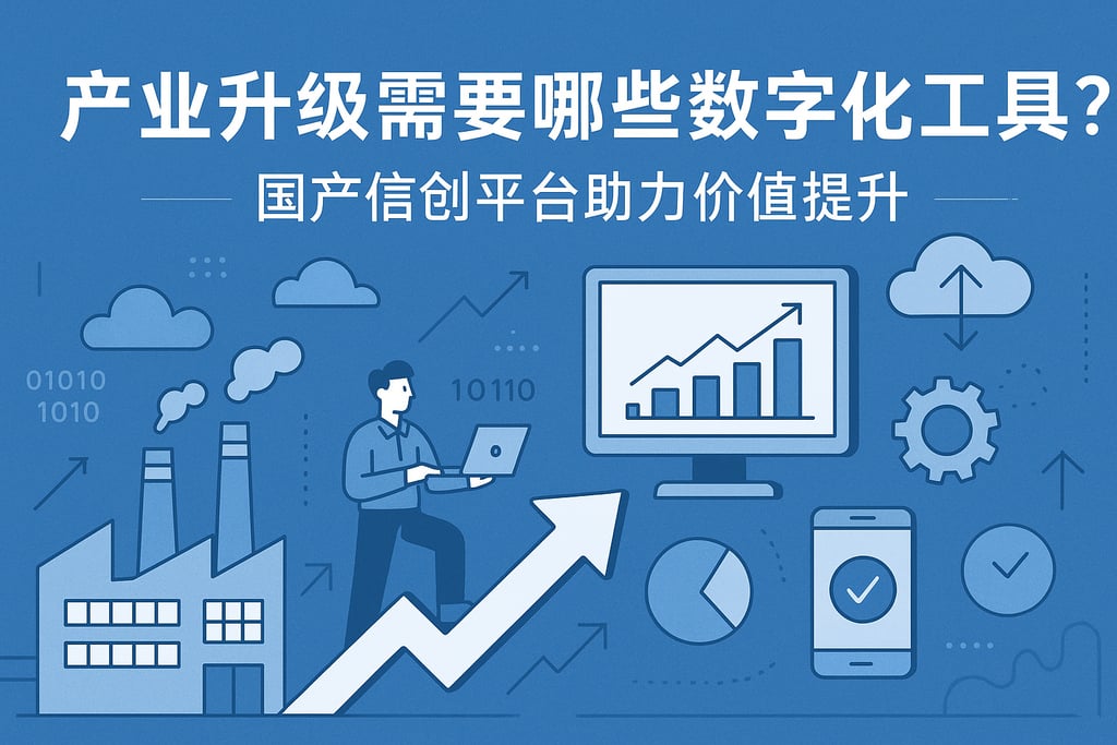 产业升级需要哪些数字化工具？国产信创平台助力价值提升