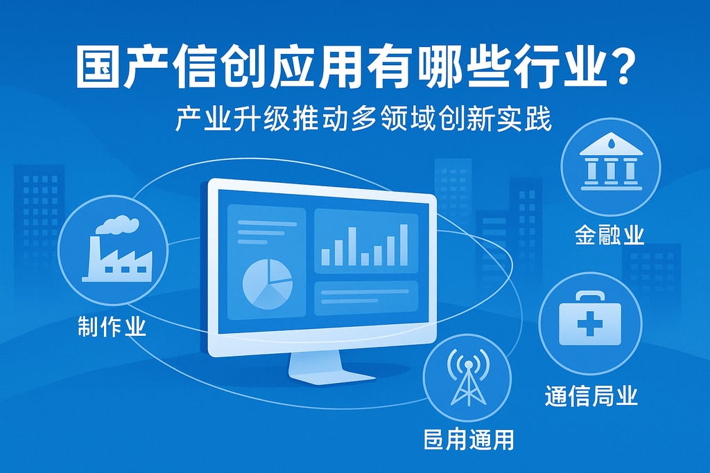 国产信创应用有哪些行业？产业升级推动多领域创新实践