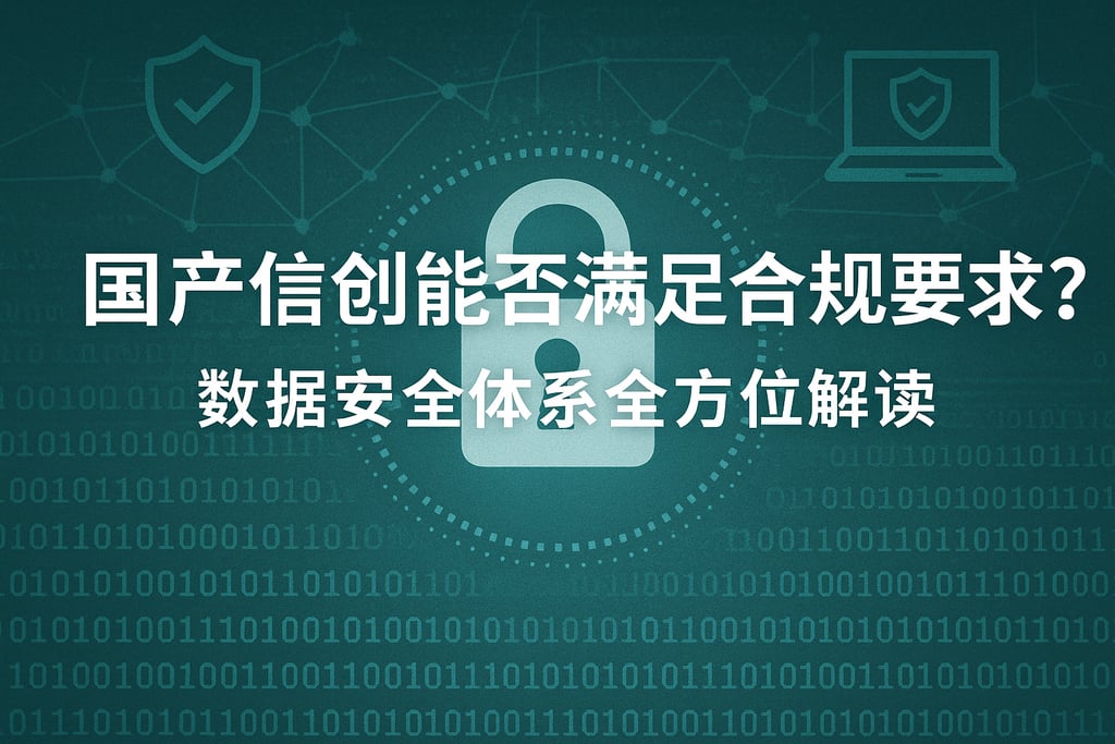 国产信创能否满足合规要求？数据安全体系全方位解读