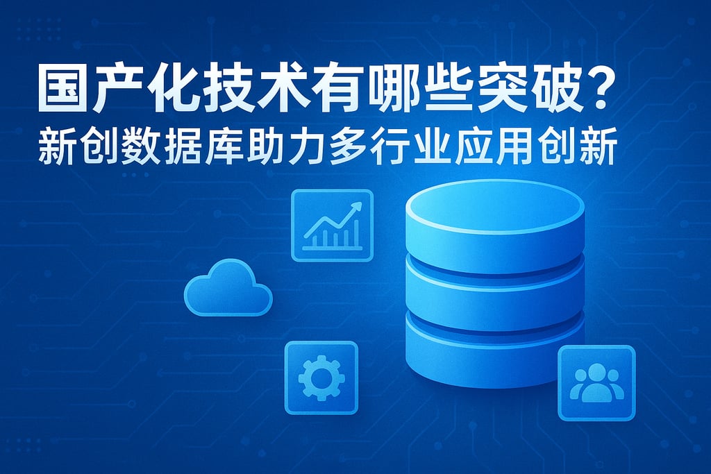 国产化技术有哪些突破？新创数据库助力多行业应用创新