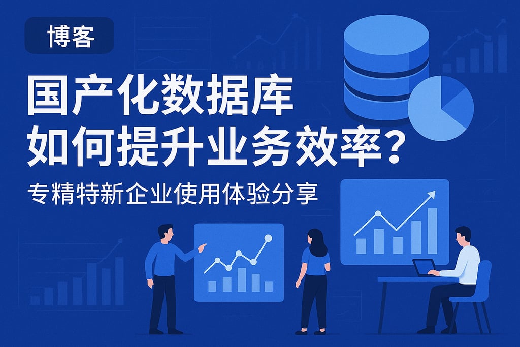 国产化数据库如何提升业务效率？专精特新企业使用体验分享