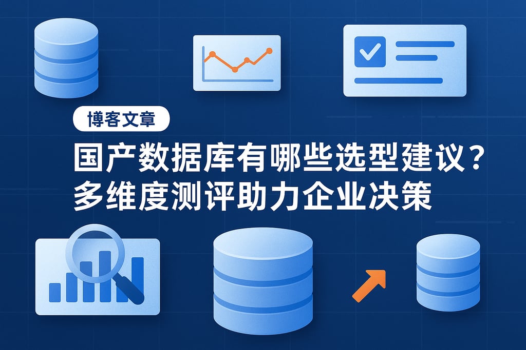 国产数据库有哪些选型建议？多维度测评助力企业决策