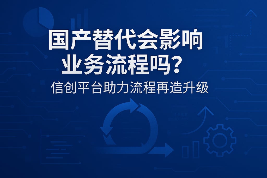 国产替代会影响业务流程吗？信创平台助力流程再造升级