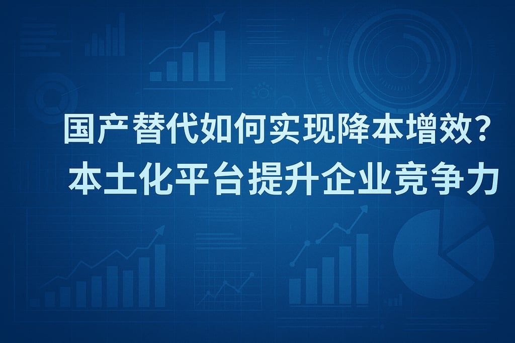 国产替代如何实现降本增效？本土化平台提升企业竞争力