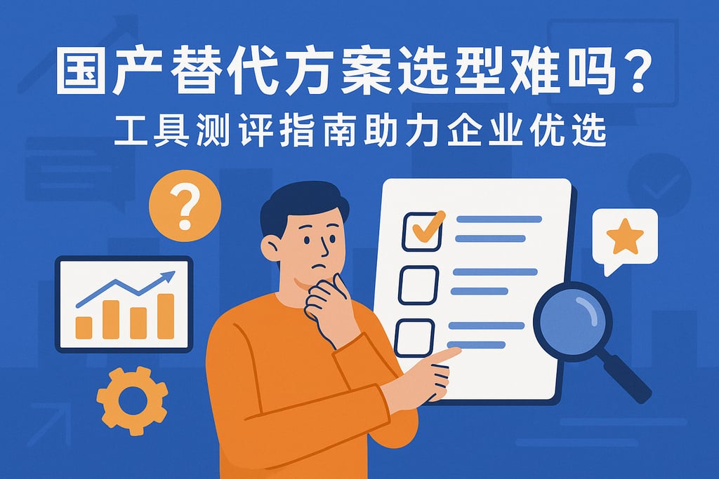 国产替代方案选型难吗？工具测评指南助力企业优选