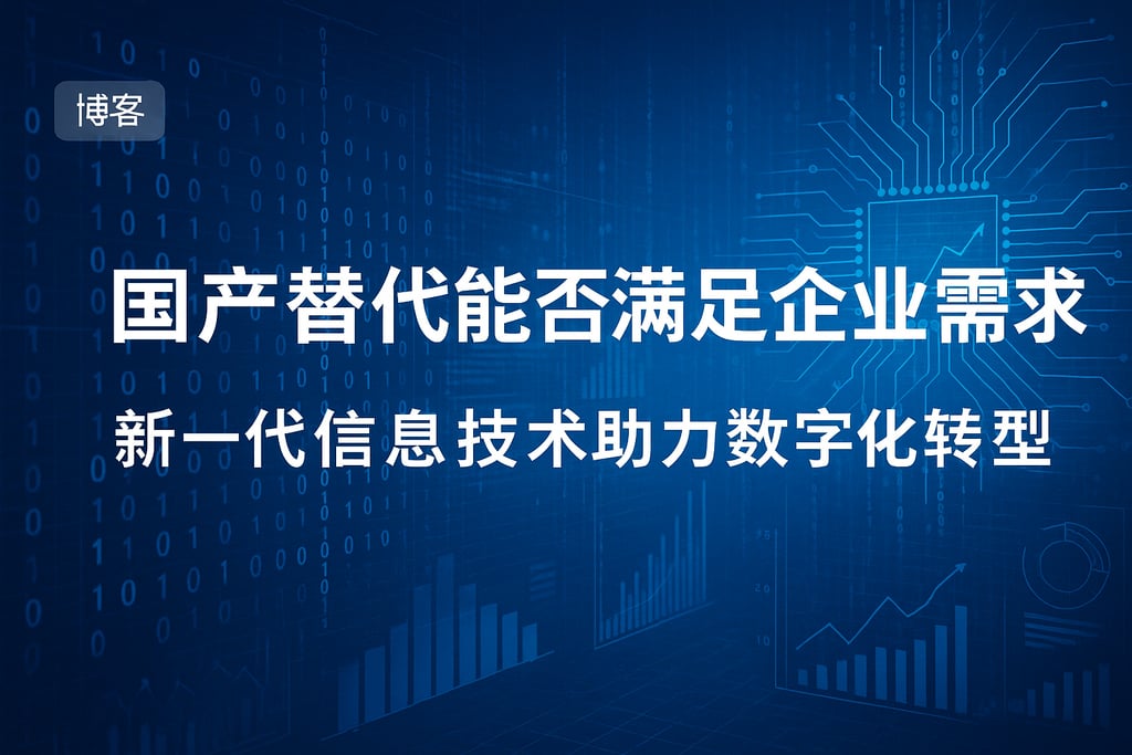 国产替代能否满足企业需求？新一代信息技术助力数字化转型