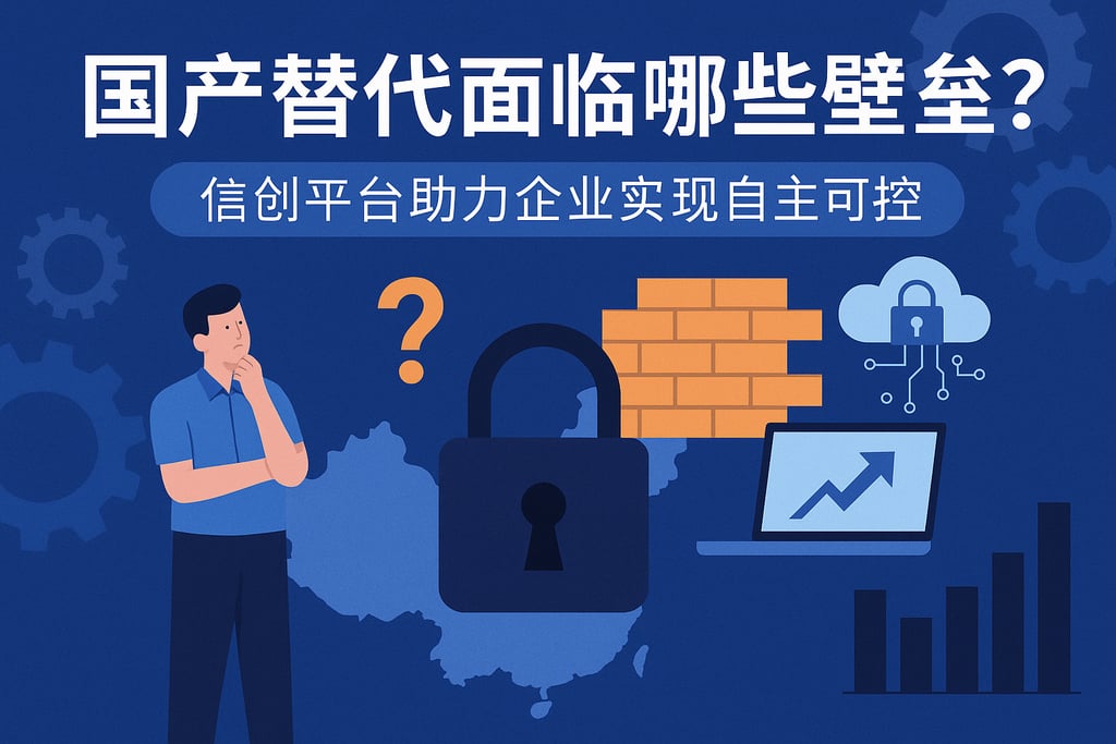 国产替代面临哪些壁垒？信创平台助力企业实现自主可控