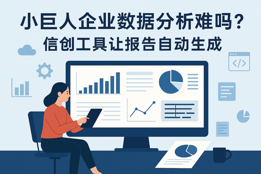 小巨人企业数据分析难吗？信创工具让报告自动生成