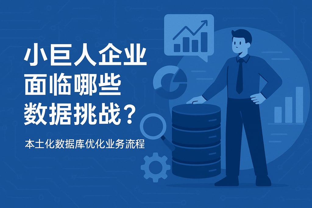小巨人企业面临哪些数据挑战？本土化数据库优化业务流程