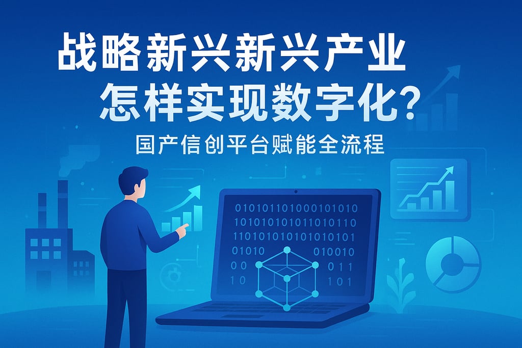 战略性新兴产业怎样实现数字化？国产信创平台赋能全流程