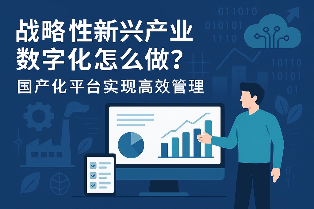 战略性新兴产业数字化怎么做？国产化平台实现高效管理