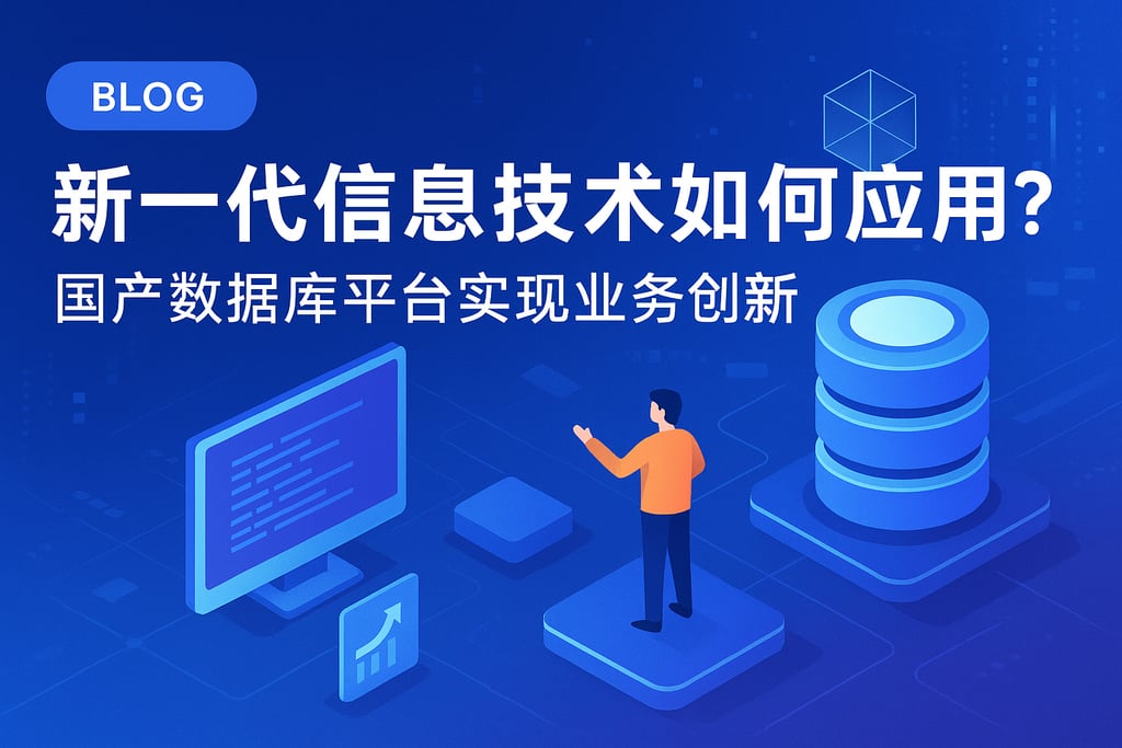 新一代信息技术如何应用？国产数据库平台实现业务创新